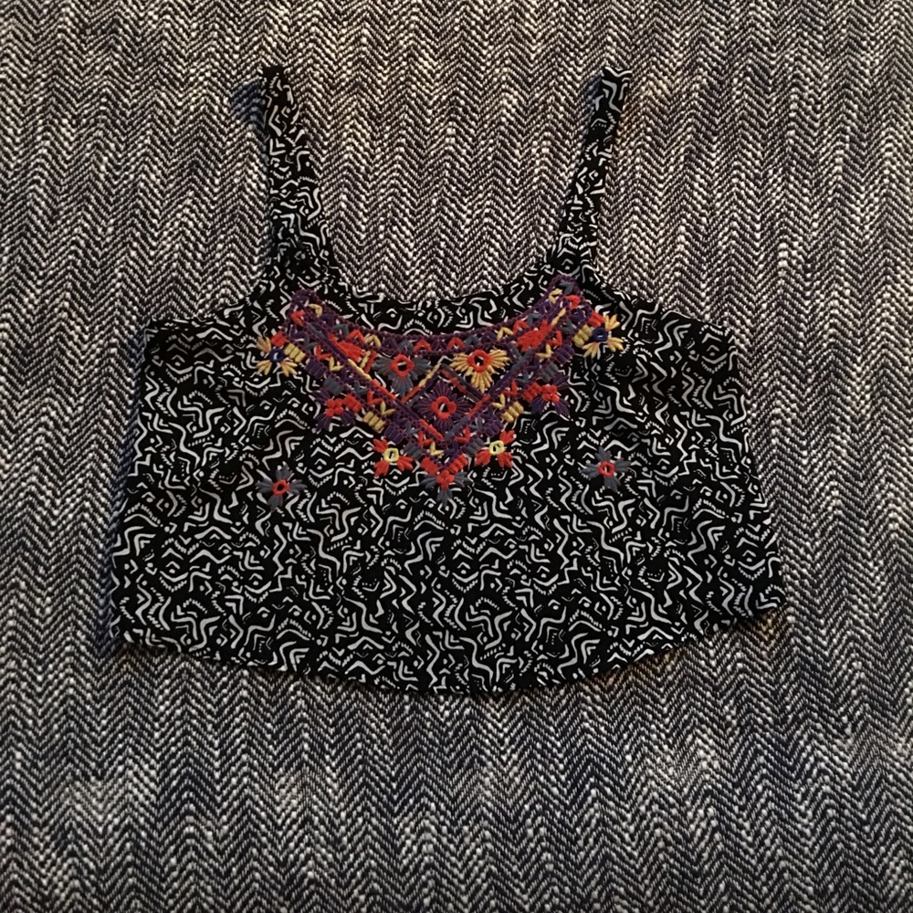 Printed crop top